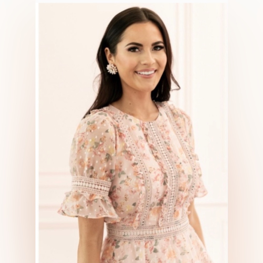 NWT Rachel Parcell | Mixed Lace Fit & Flare Dress